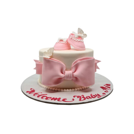 Pink Papillon Cake