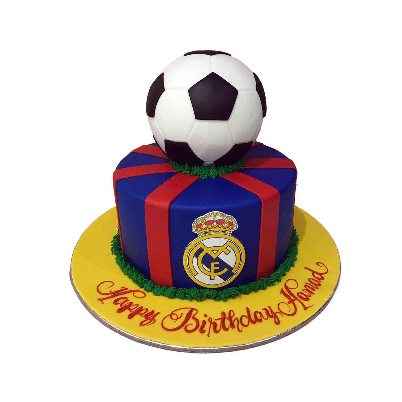 Amazon.com: Messi Barcelona FC Personalized Cake Toppers 1/4 8.5 x 11.5  Inches Birthday Cake Topper : Grocery & Gourmet Food