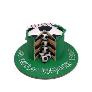 Mini Football Balls Birthday Cake