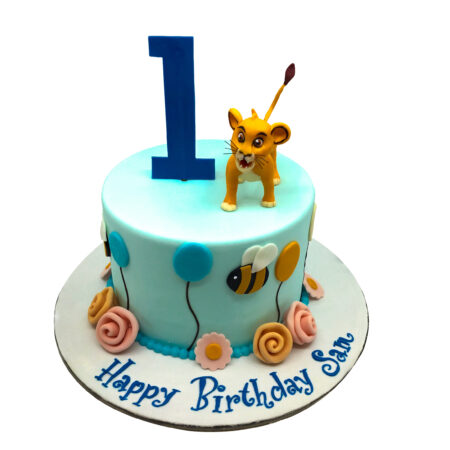 Baby Tiger Birthday Cake