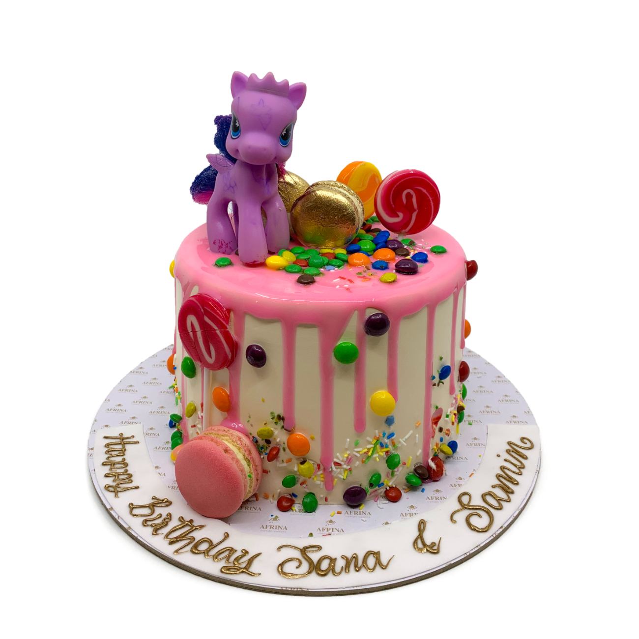 Candy Land Pony Drip Cake