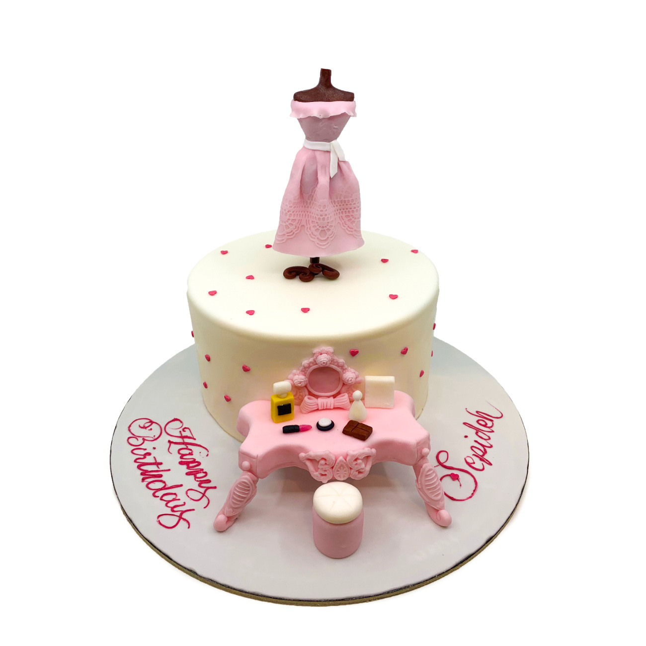 Fashionista Vanity & Dress Cake