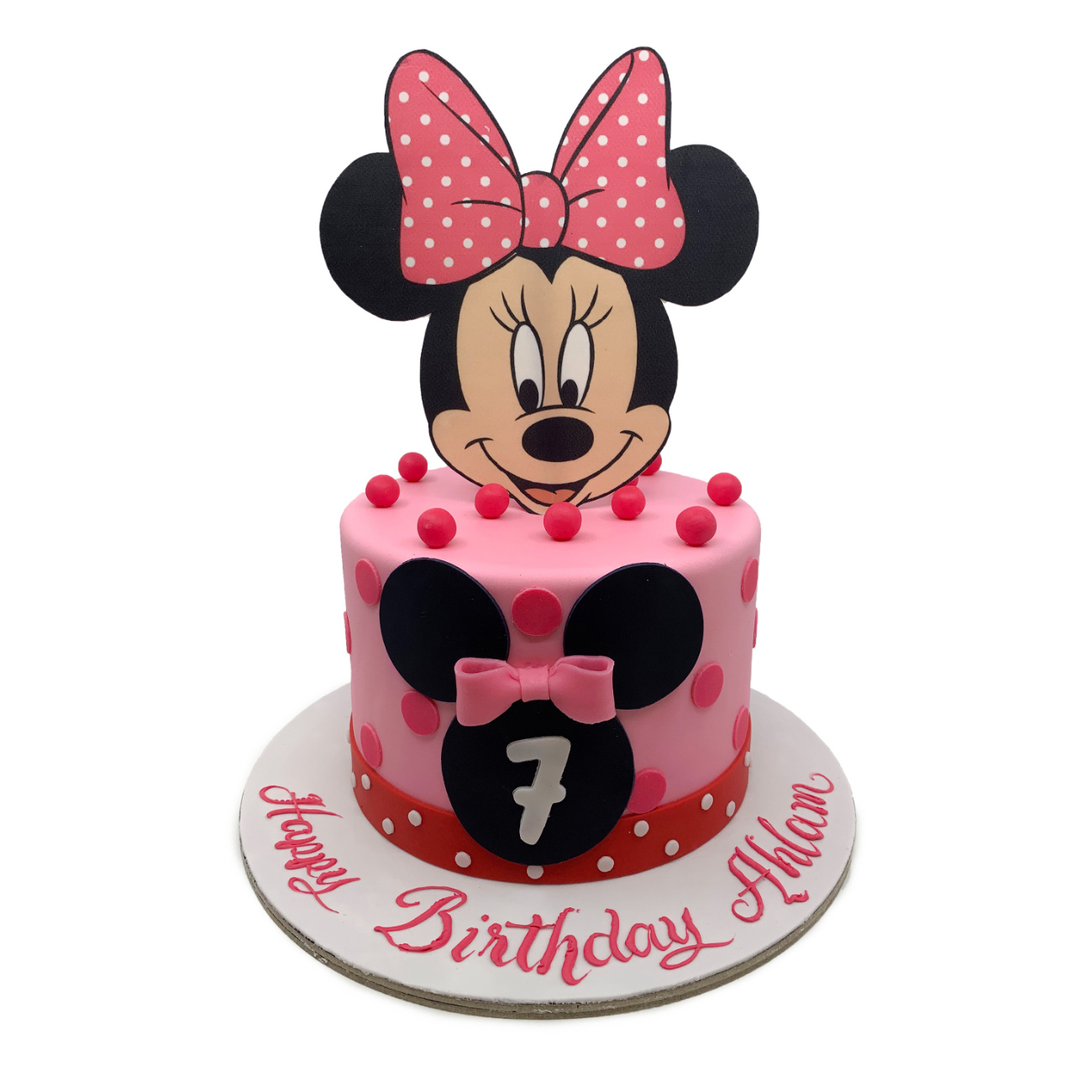 Minnie Mouse Polka Dot Birthday Cake