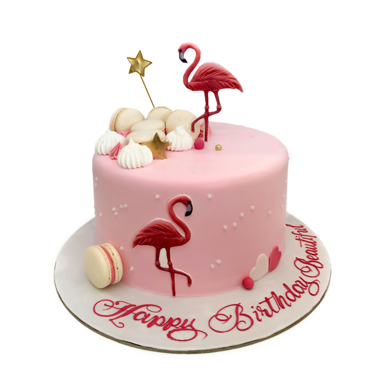 Tropical Flamingo Paradise Cake