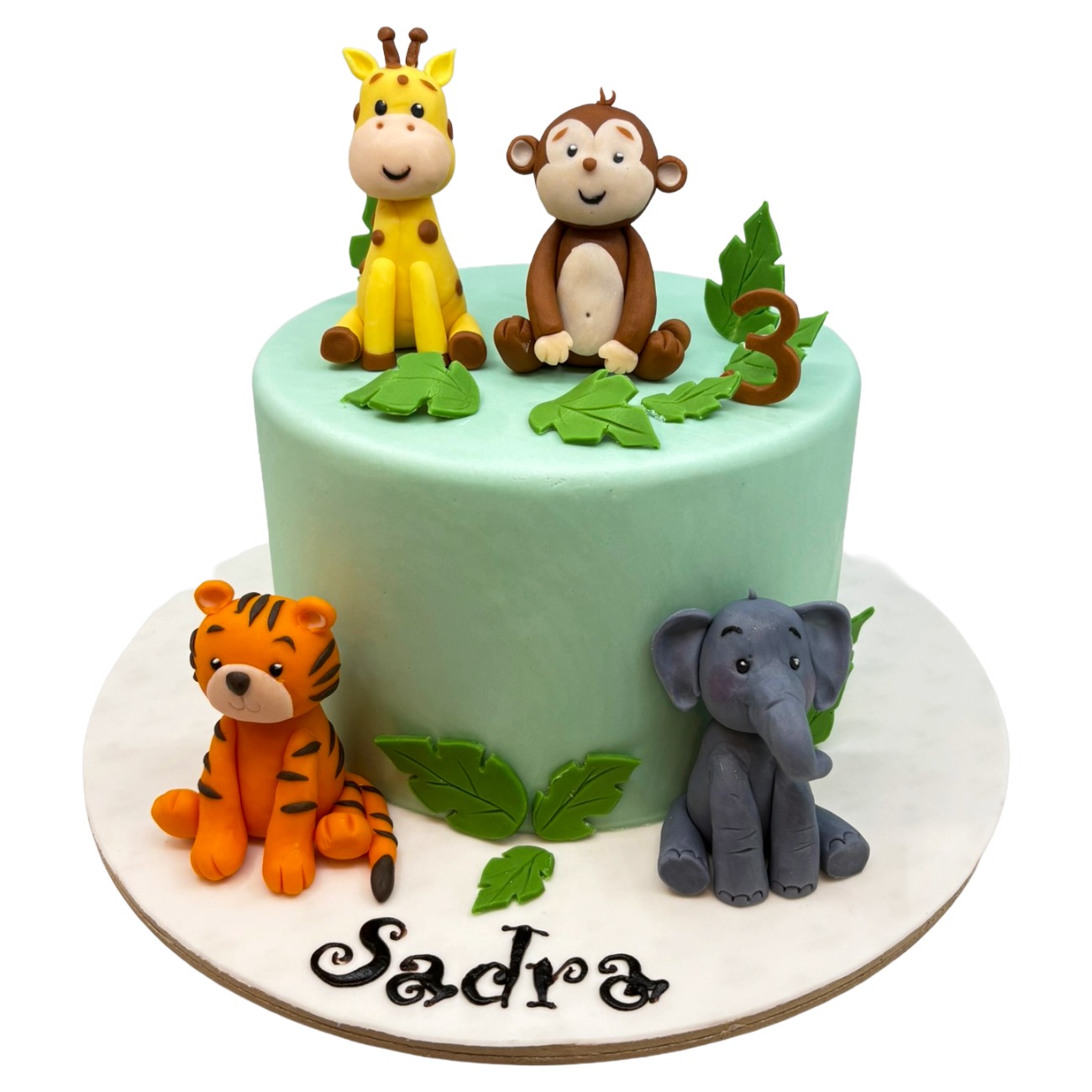 3D Sweet Jungle Safari Animal Cake