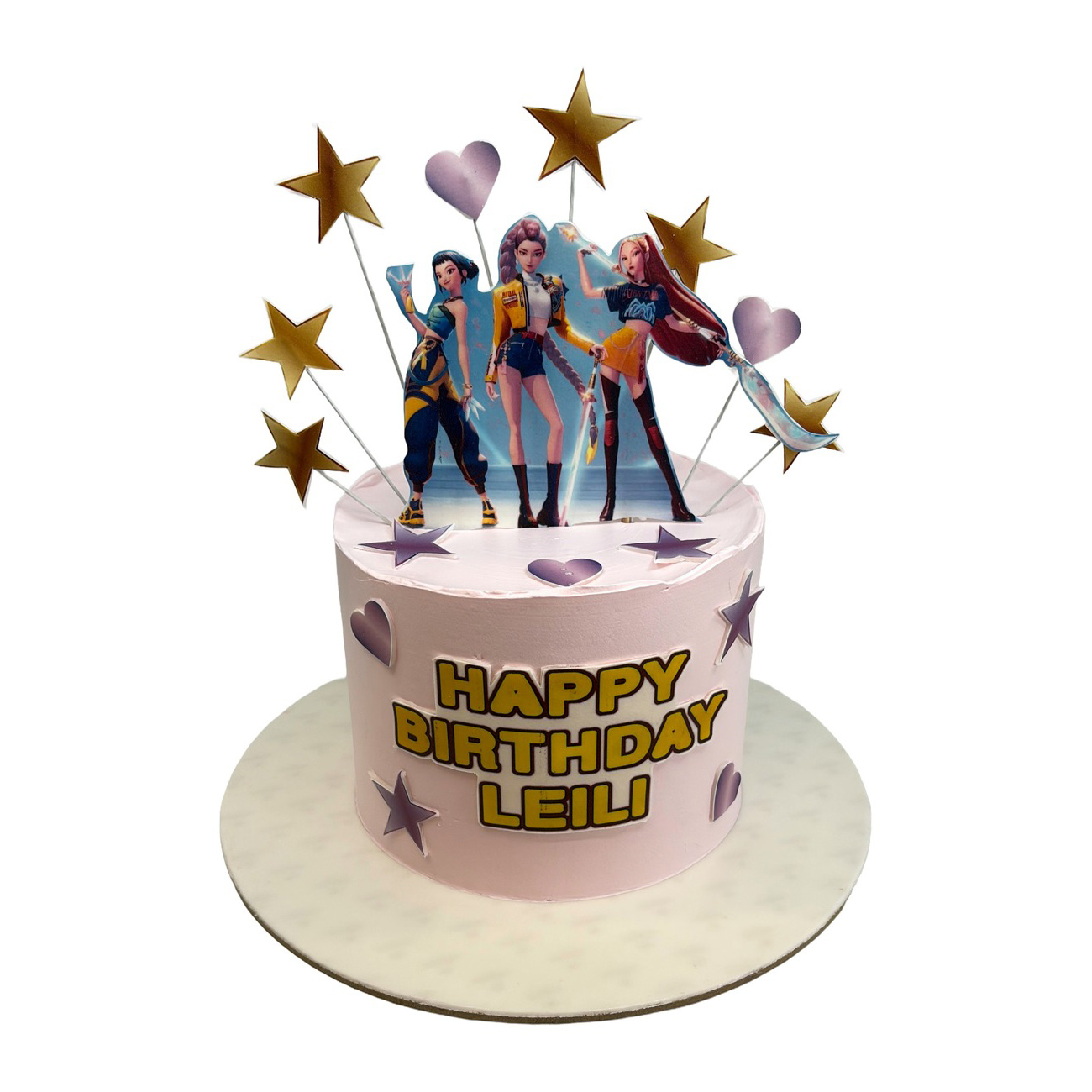Anime Pop Stars Birthday Cake