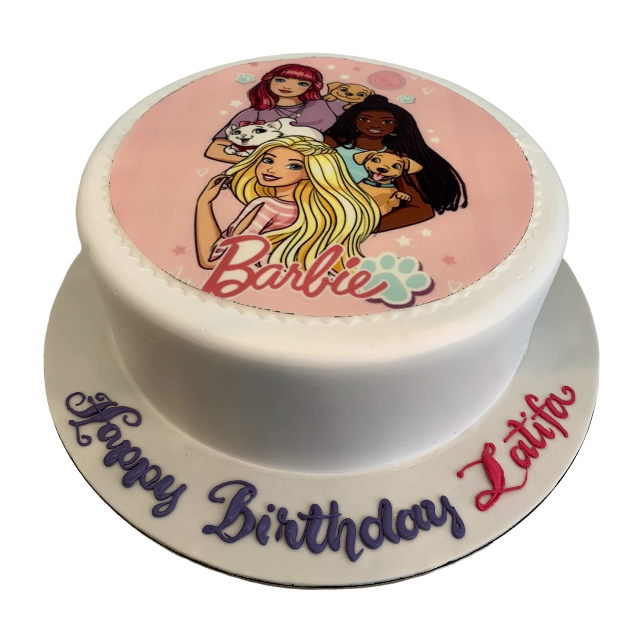 Barbie & Friends Custom Edible Image Cake