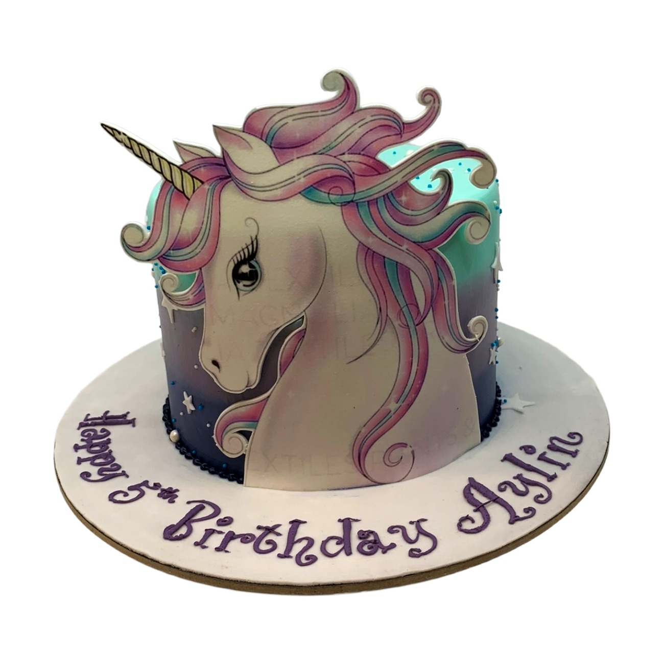 Celestial Twilight Unicorn Cake