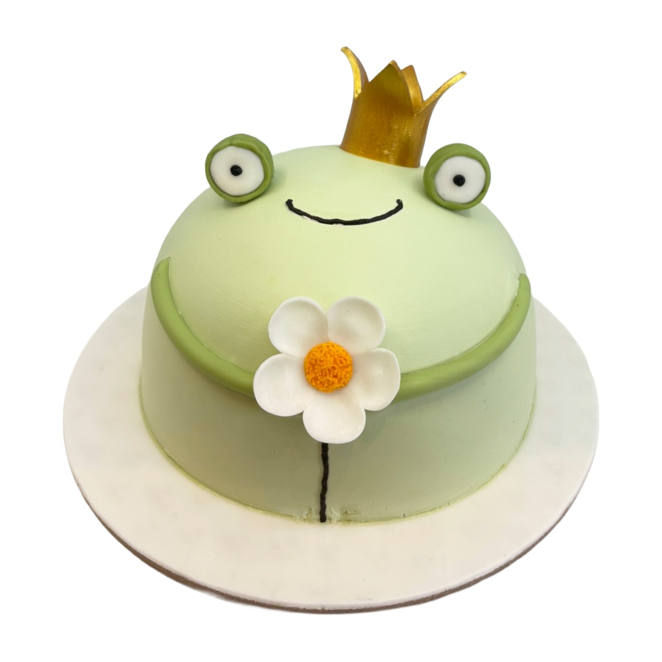 Charming Crowned Frog Princess Cake