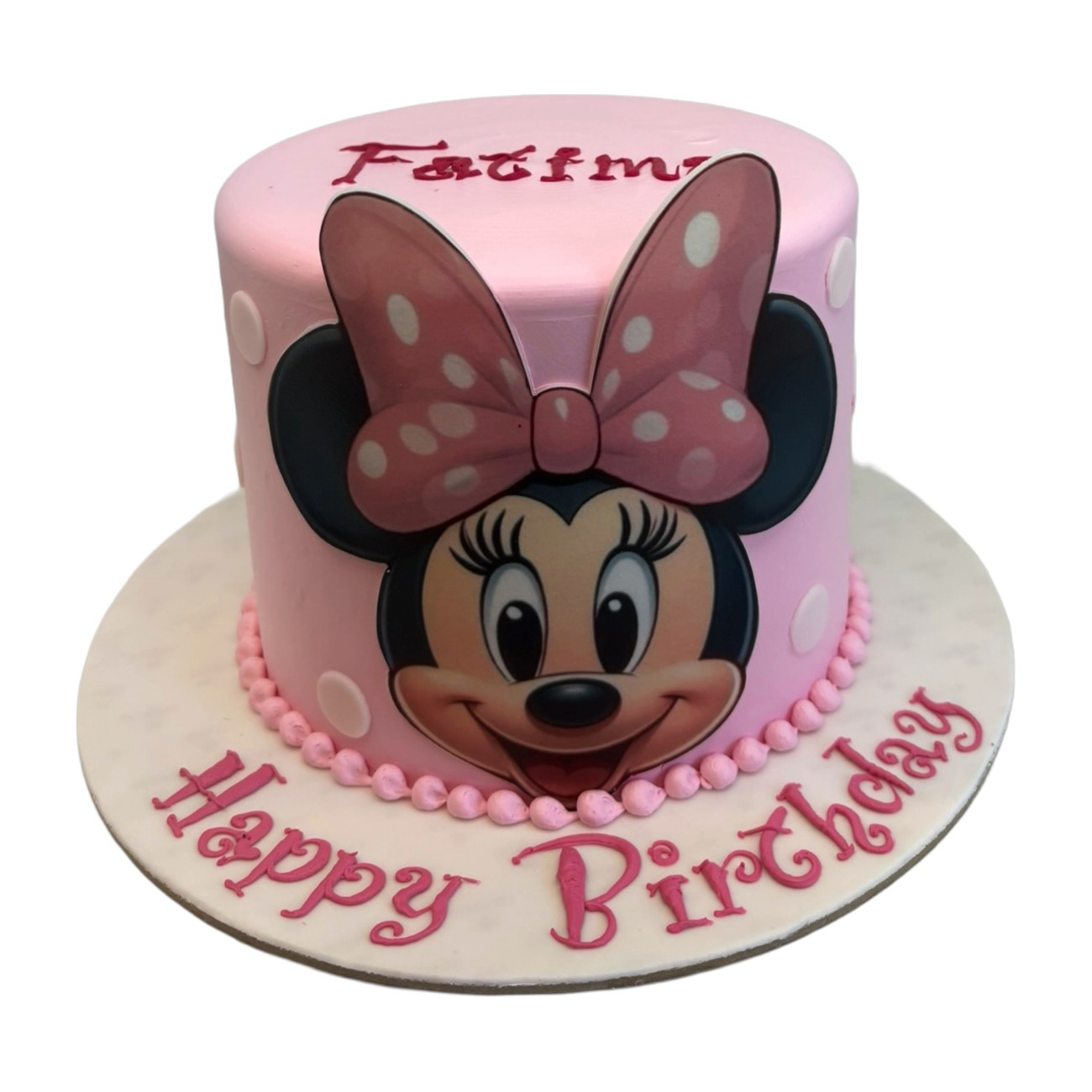 Classic Minnie Mouse Polka Dot Cake
