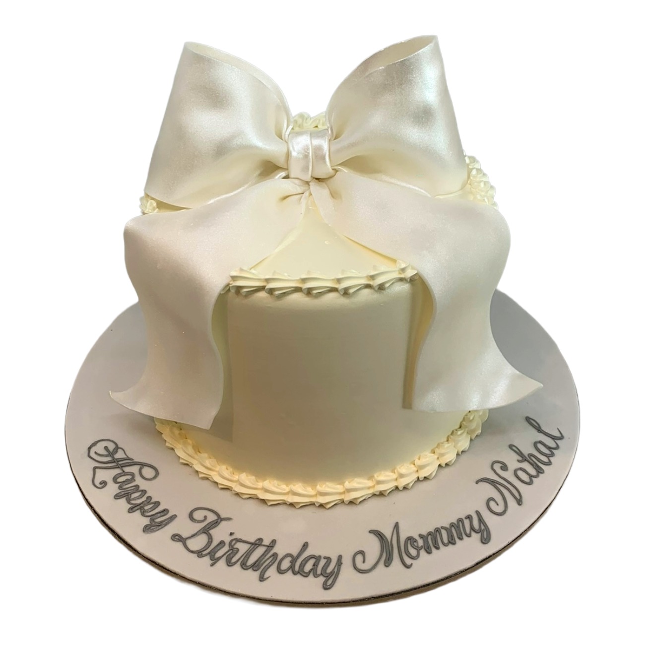 Classic Silk Statement Bow Cake
