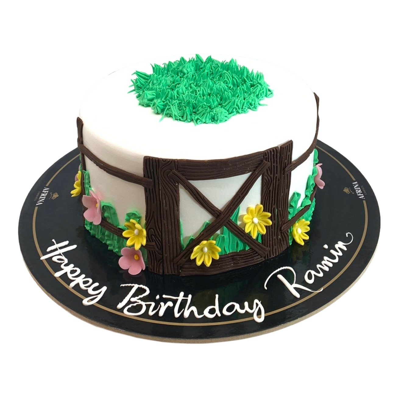 Country Barnyard Fence Cake
