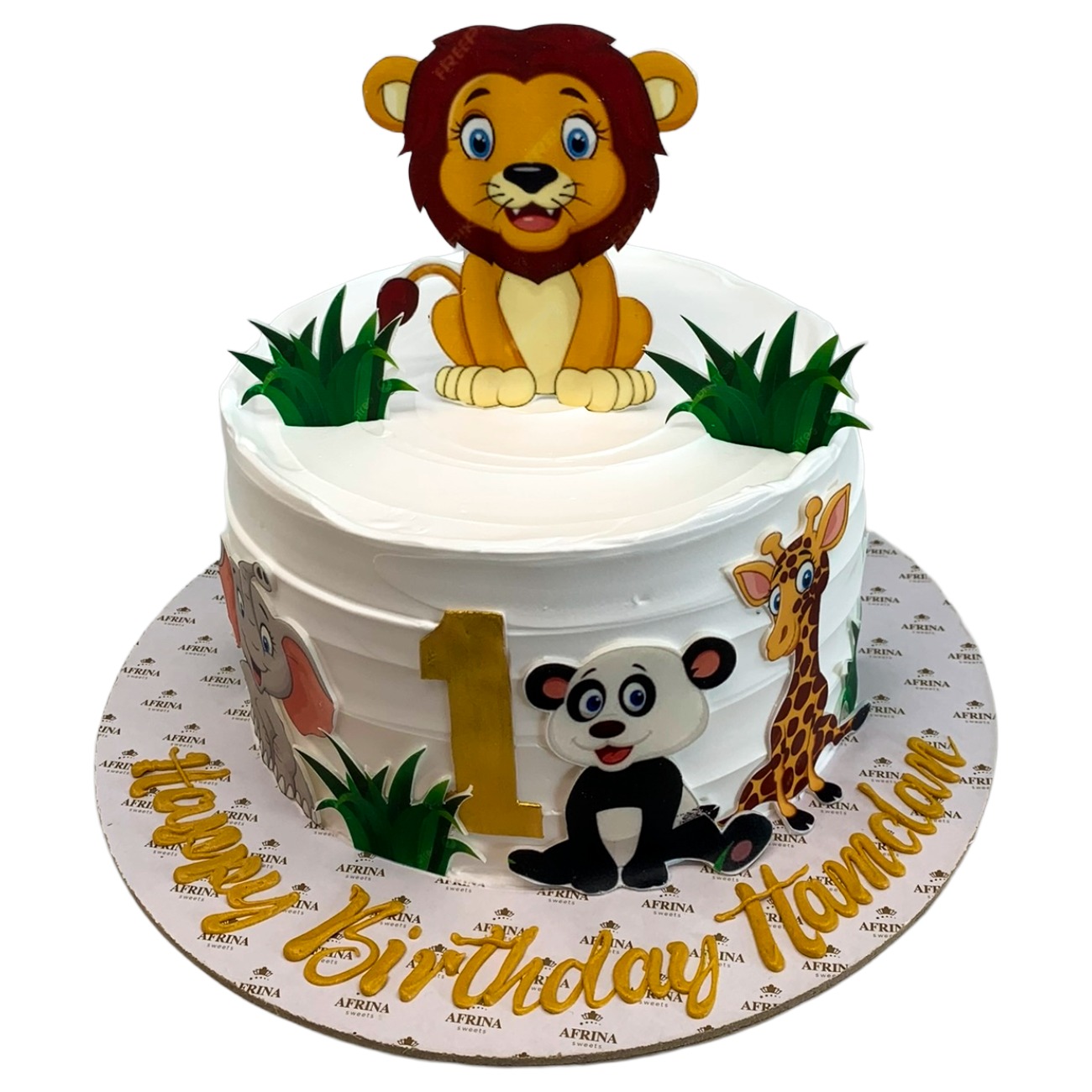 Cutest Lion and Wild Jungle Safari Birthday Cake