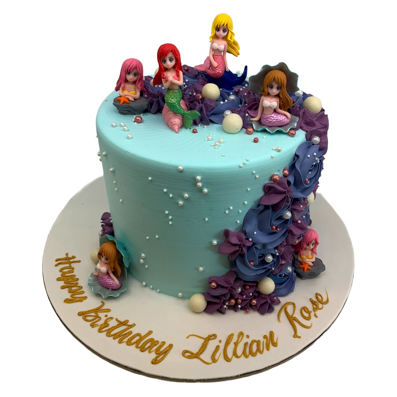 Deep Sea Mermaid Friends Cake