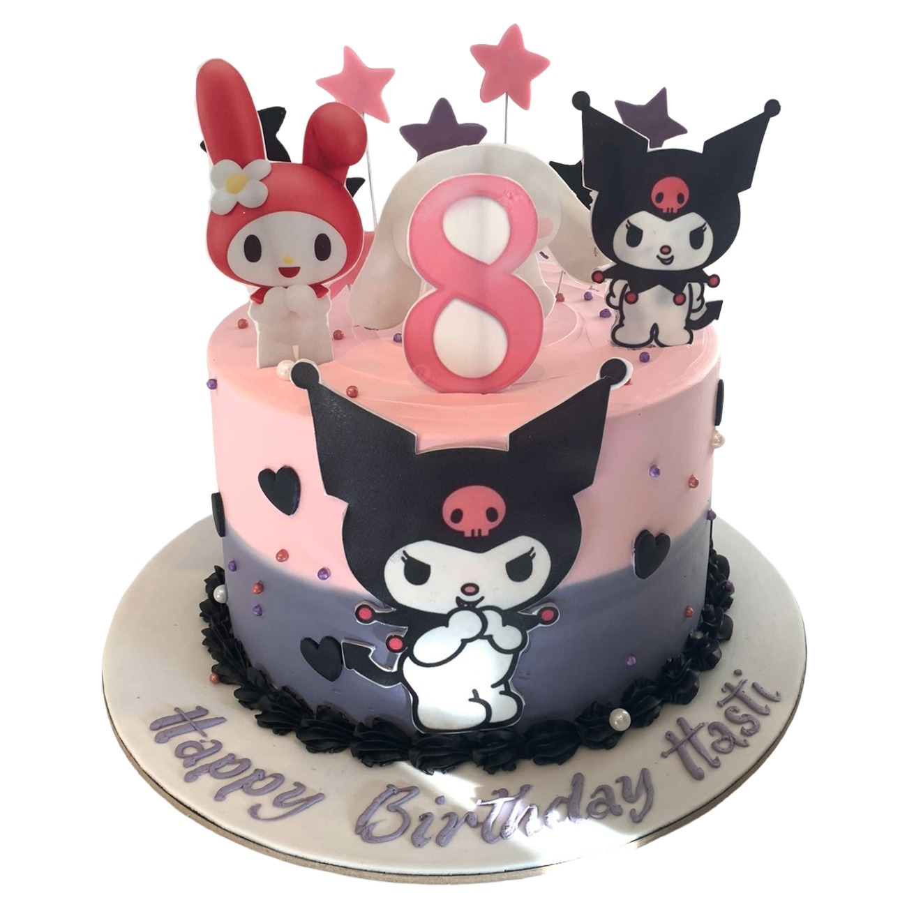 Dual-Tone Sanrio Friends Celebration Cake