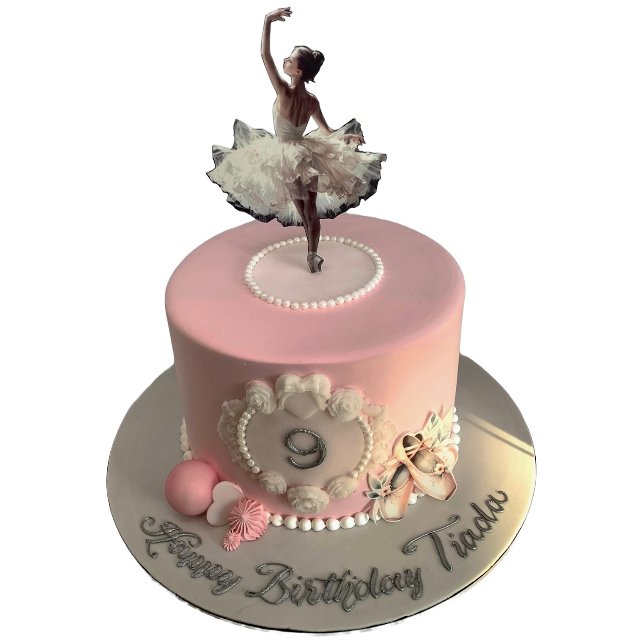 Elegant Ballerina Princess Birthday Cake