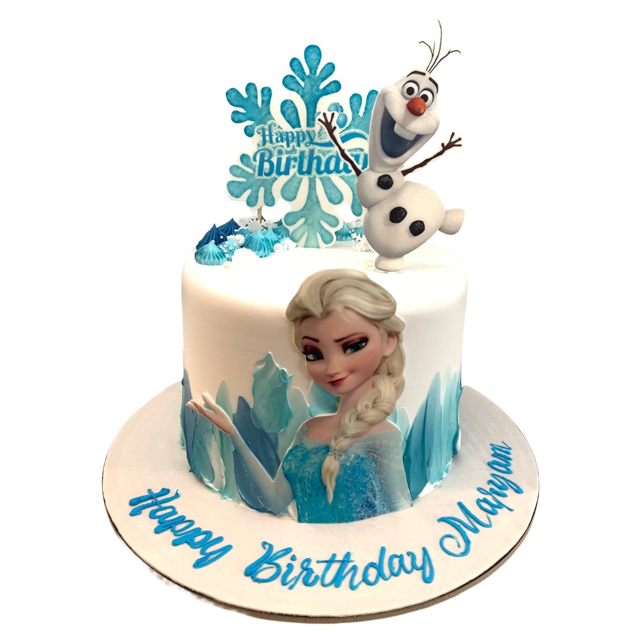 Elsa & Olaf Snowy Magic Cake