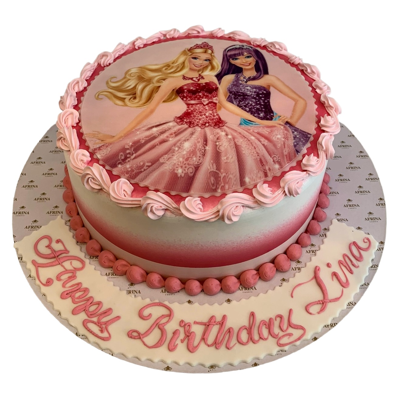 Enchanted Barbie Princess Edible Image Cake