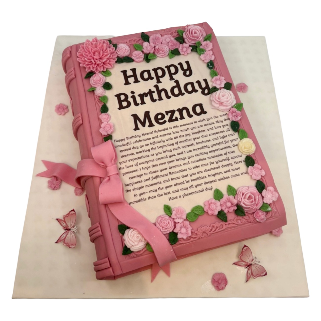 Enchanted Floral Storybook Cake