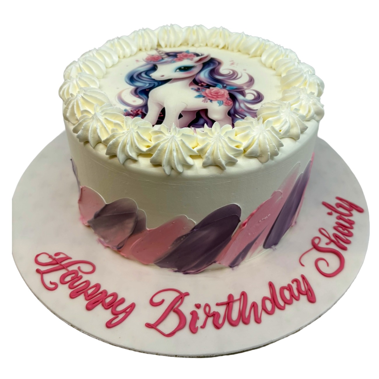 Enchanted Watercolor Unicorn Cake