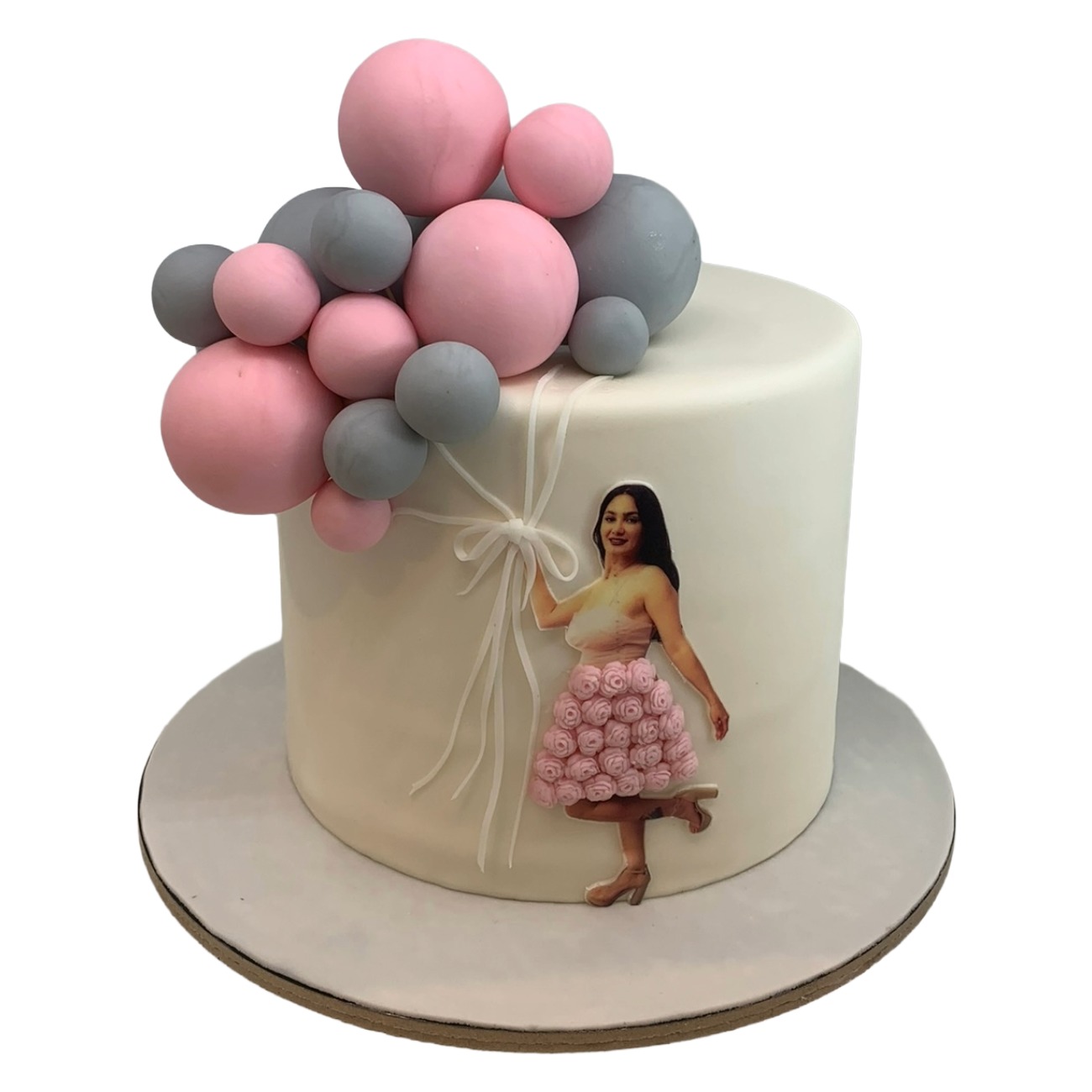 Floating Balloon Bouquet Fashion Cake