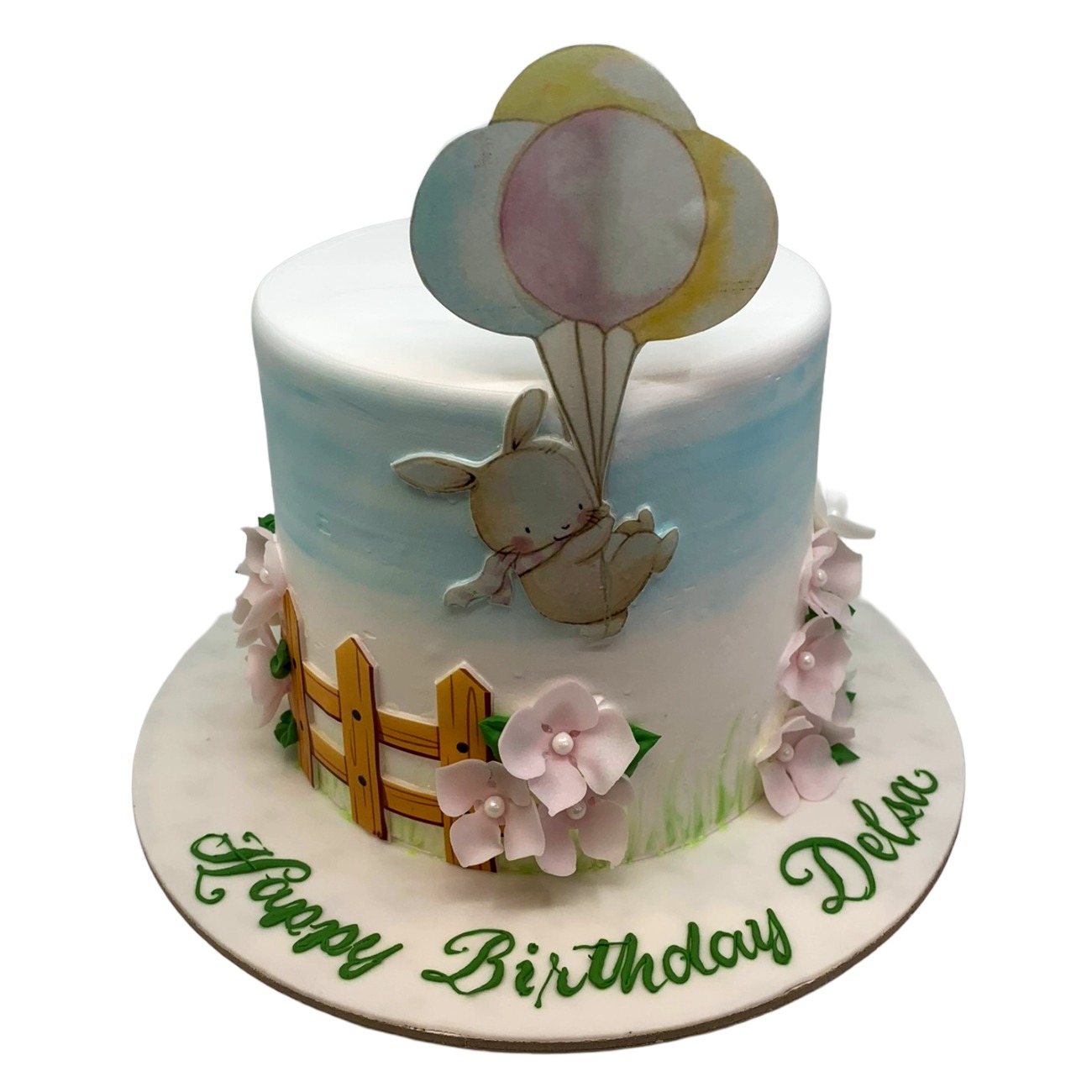 Floating Bunny Pasture Cake