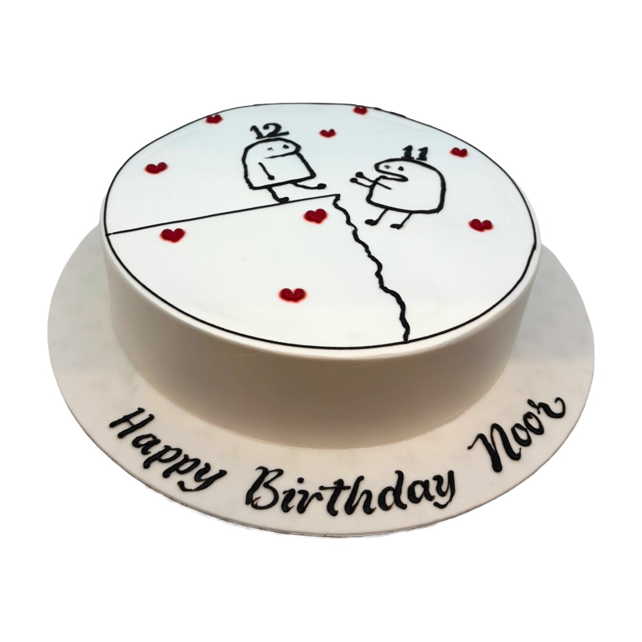 Flork Meme Minimalist Birthday Cake