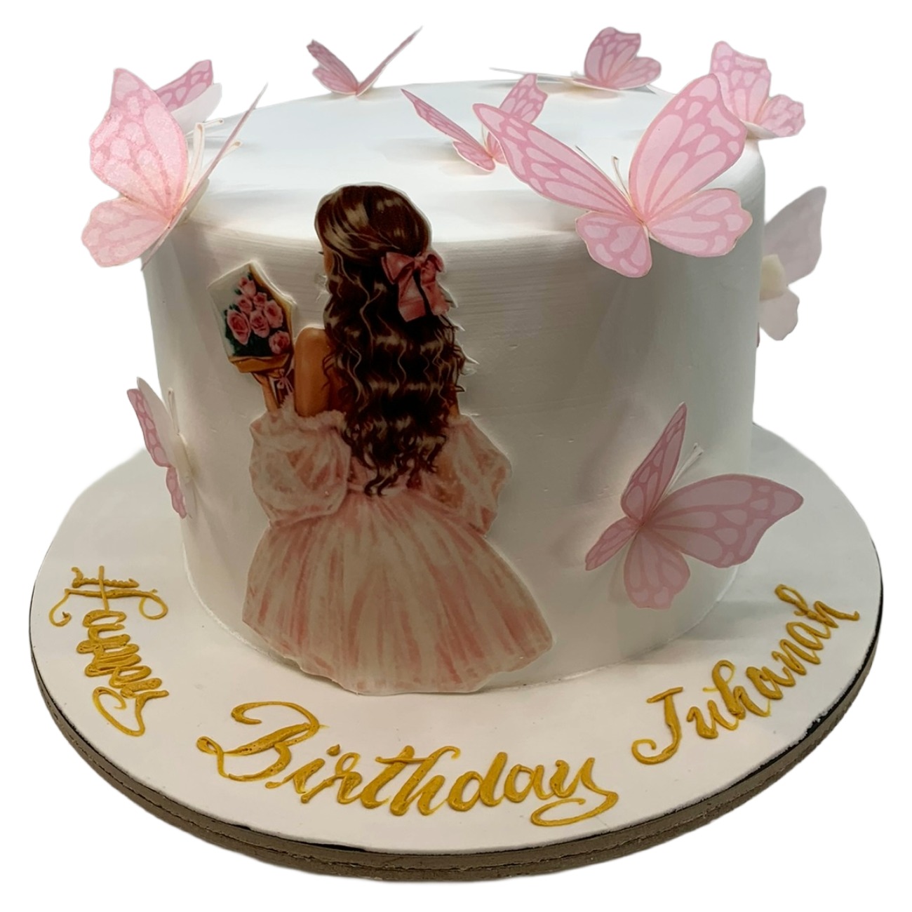 Fluttering Butterfly Elegance Cake