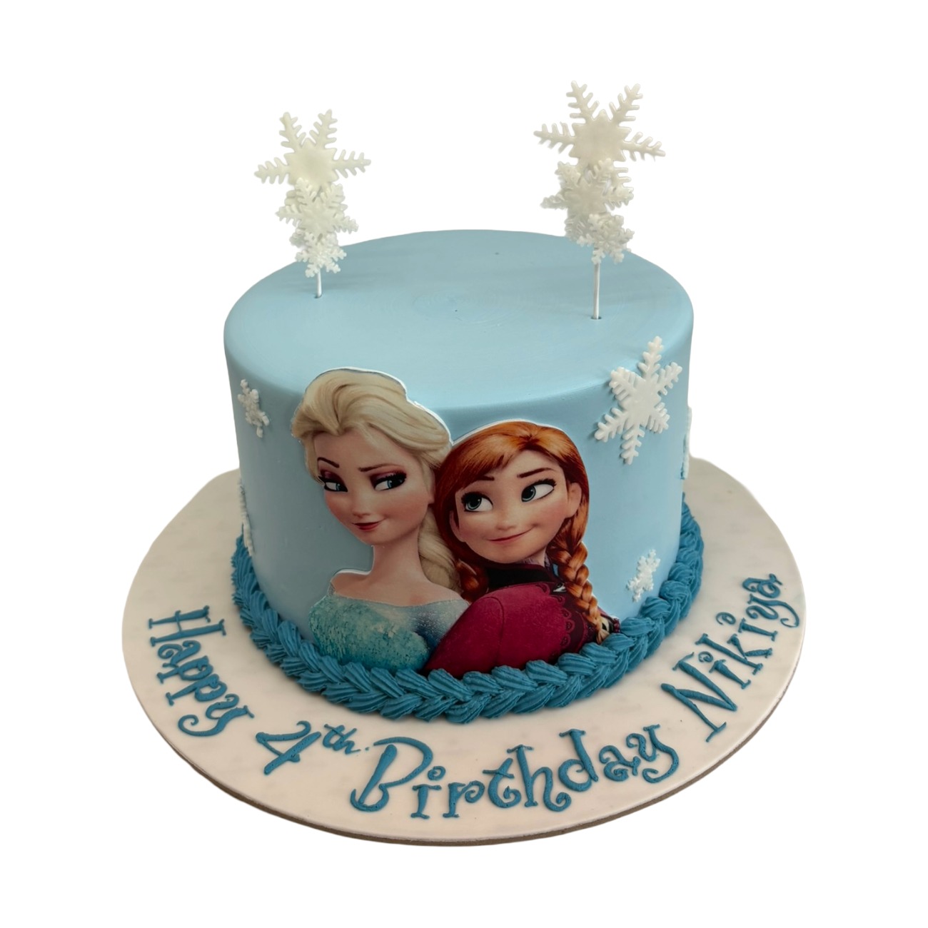 Frozen Magic Elsa & Anna Birthday Cake
