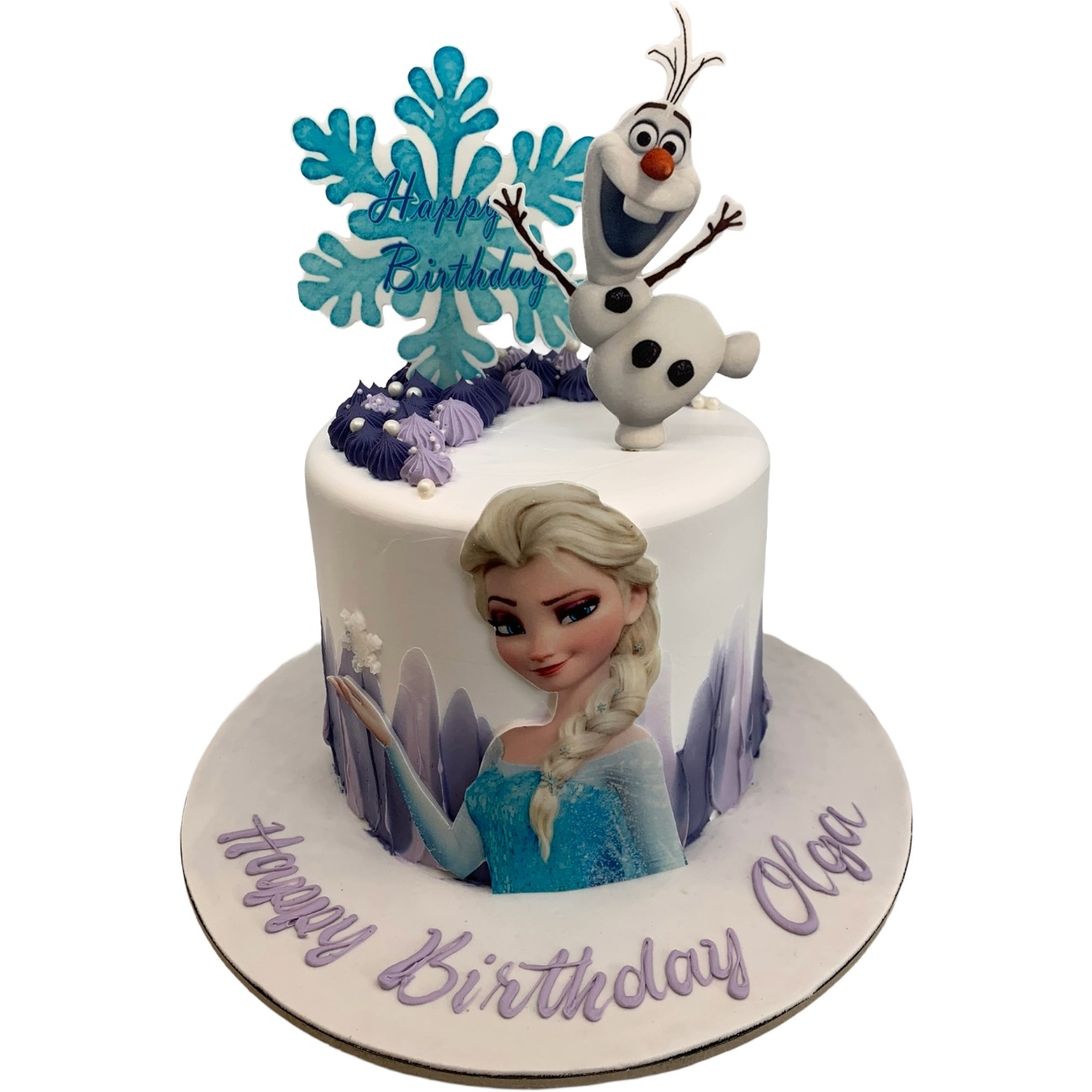 Frozen Queen Elsa & Olaf Winter Magic Cake