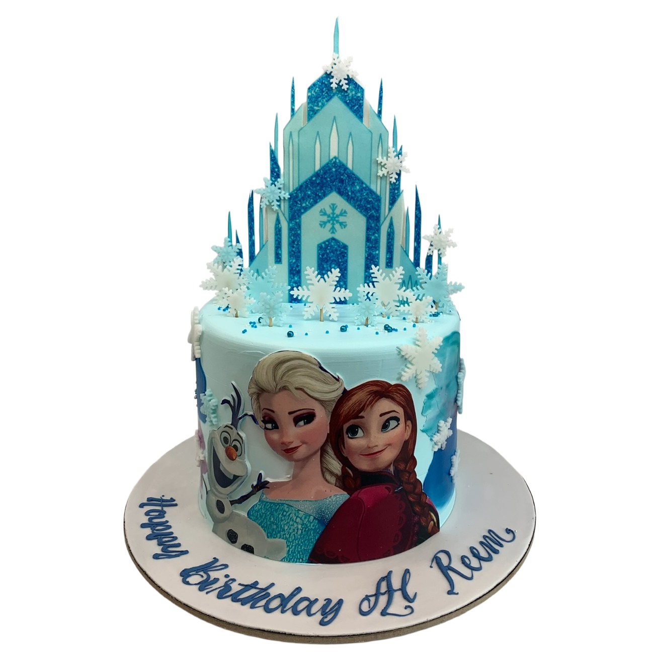 Frozen Sparkle Ice Castle Cake
