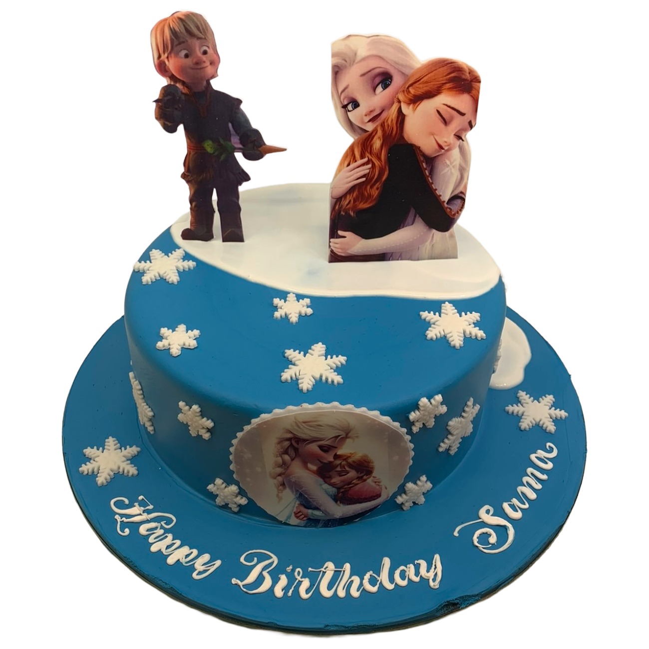 Frozen Winter Magic Wonderland Fondont Birthday Cake