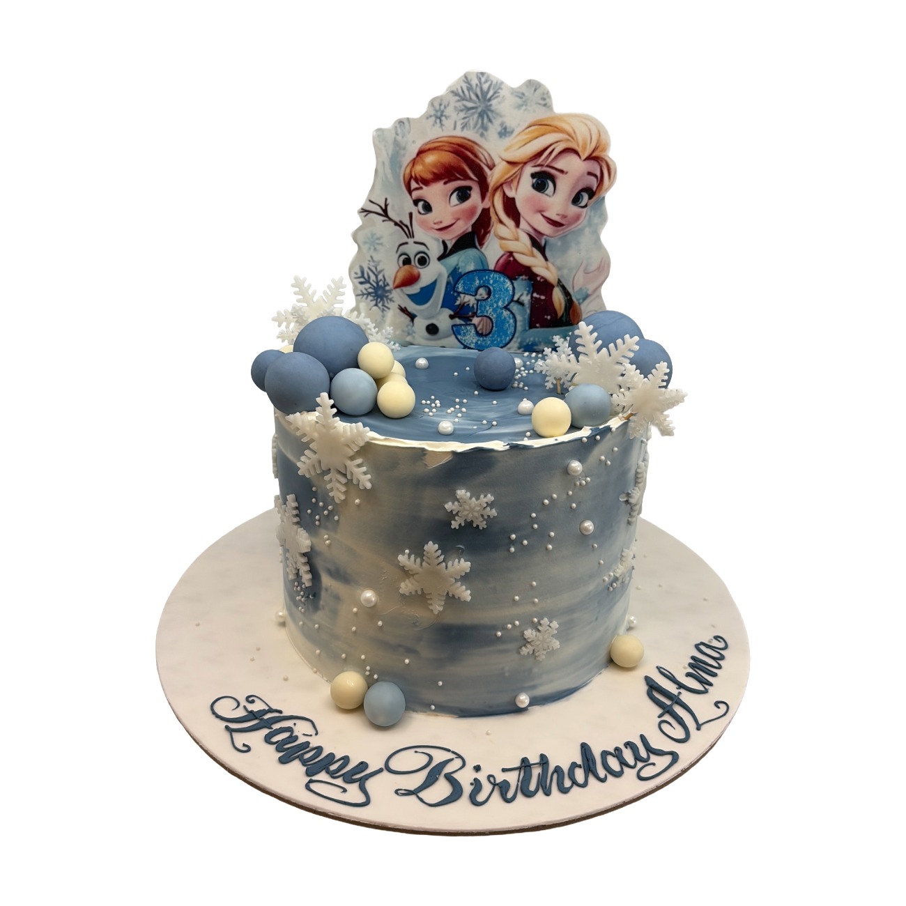 Frozen Winter Wonderland Cake