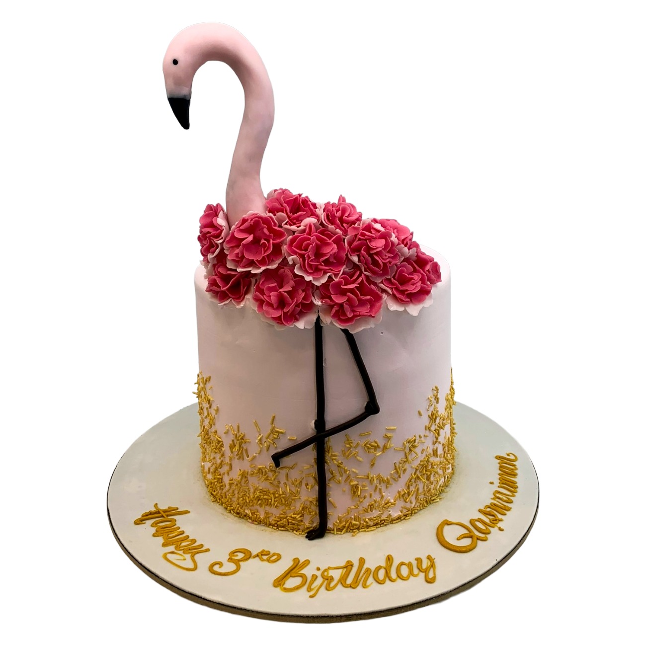 Golden Sands Flamingo Cake