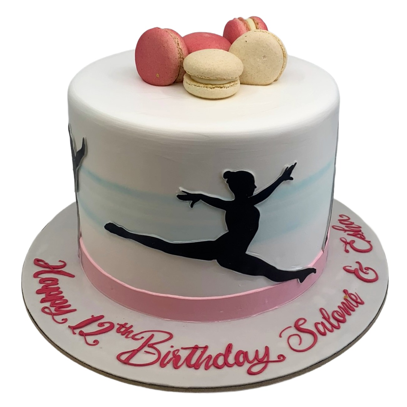 Graceful Gymnast Macaron Cake