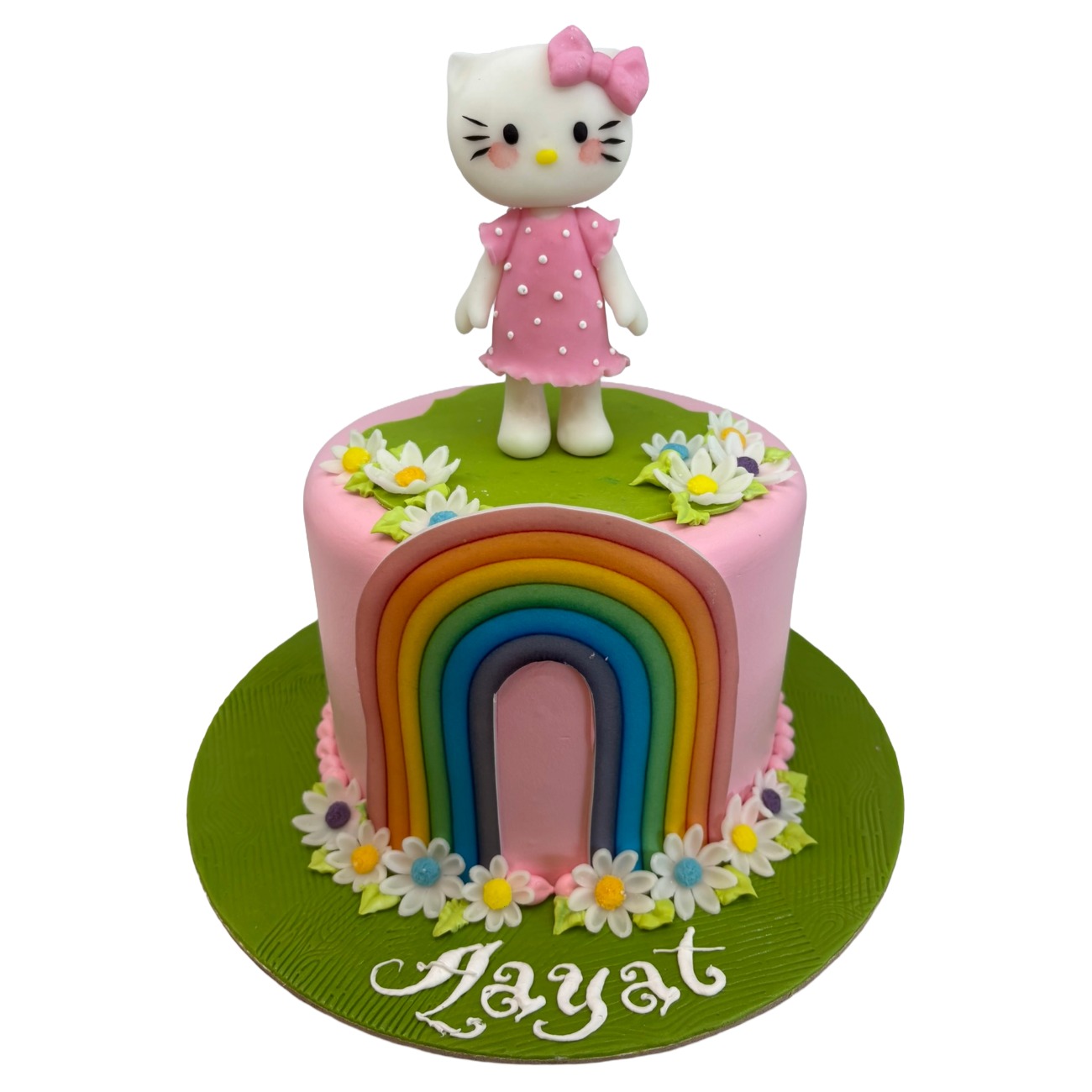 Hello Kitty Bright Rainbow Cake