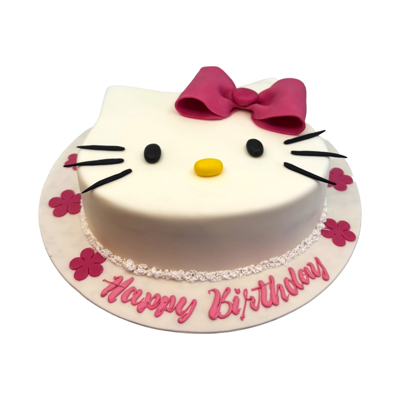 Hello Kitty Sculpted Face Cake