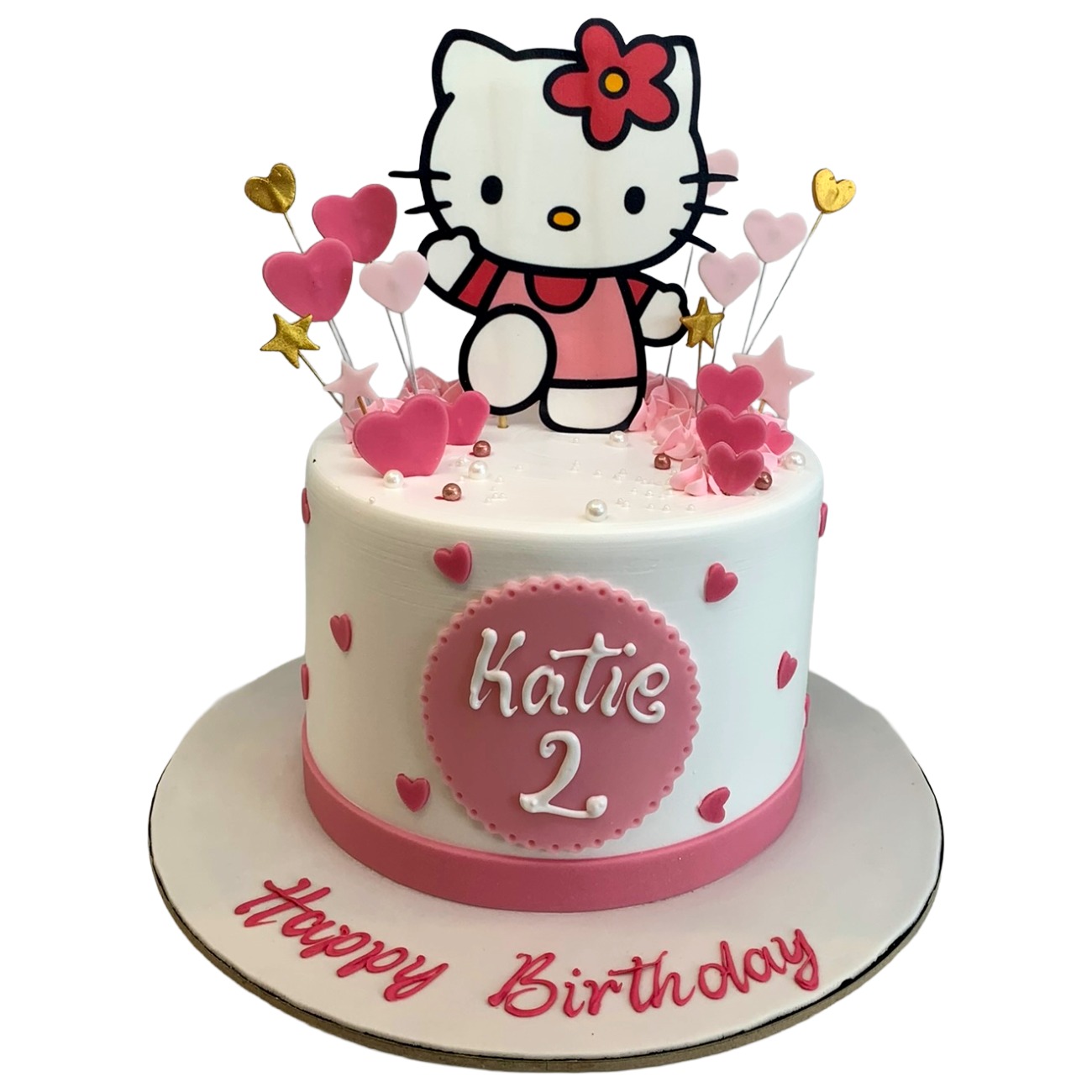 Hello Kitty Sweet Hearts Birthday Cake