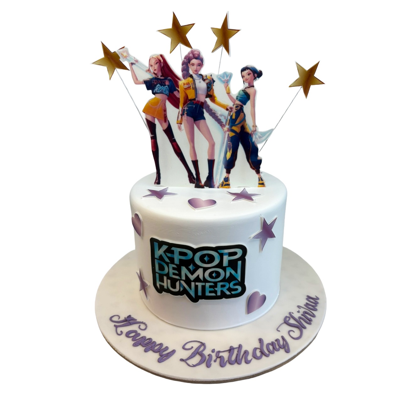 K-Pop Demon Hunters Starry Birthday Cake
