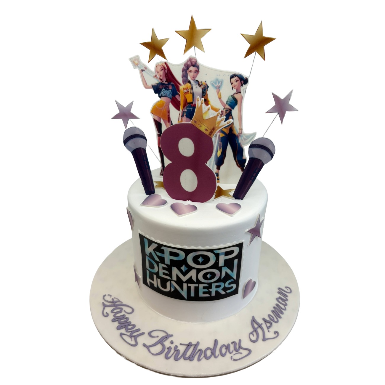 K-Pop Popstar 8th Birthday Cake