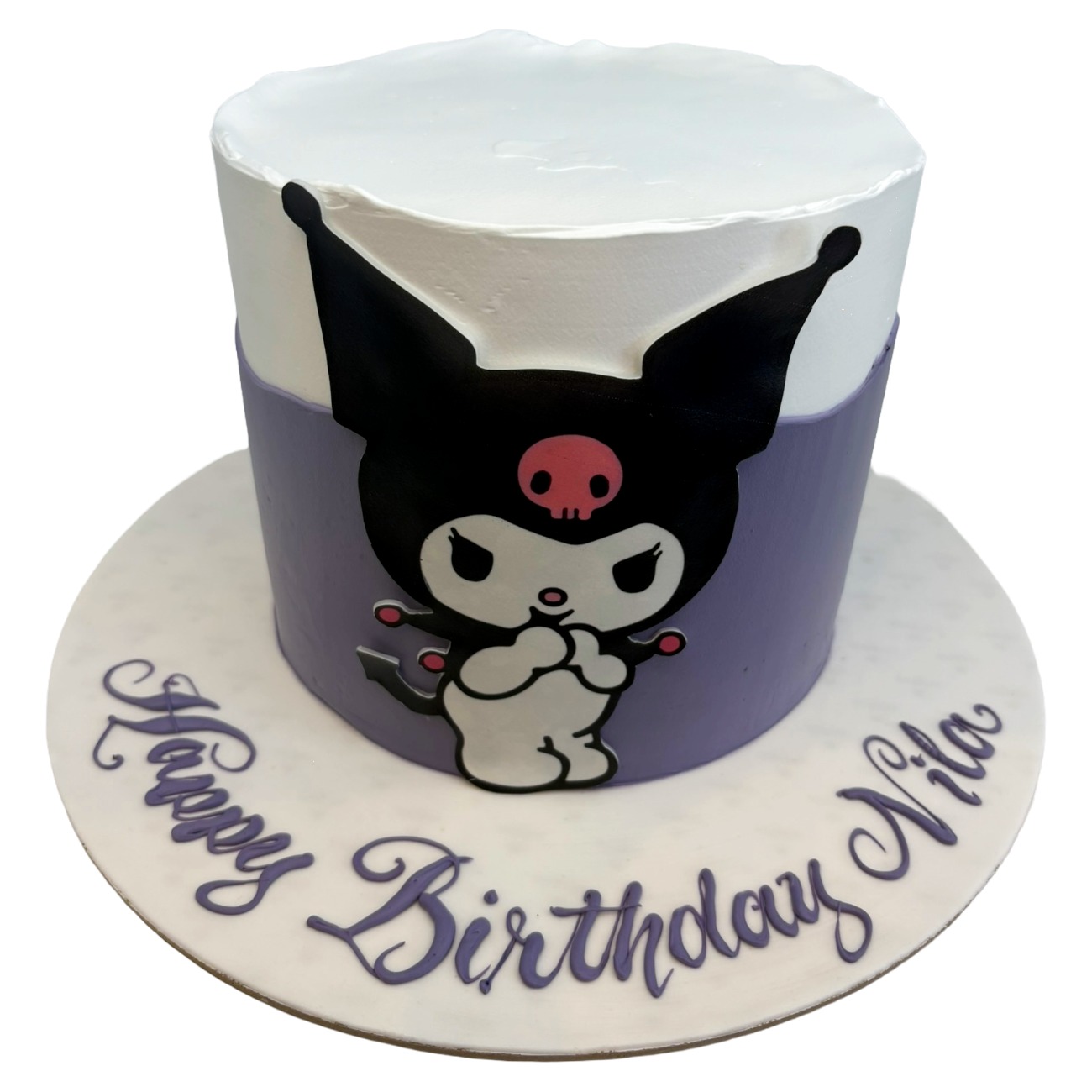 Kuromi Pastel Purple Anime Cake