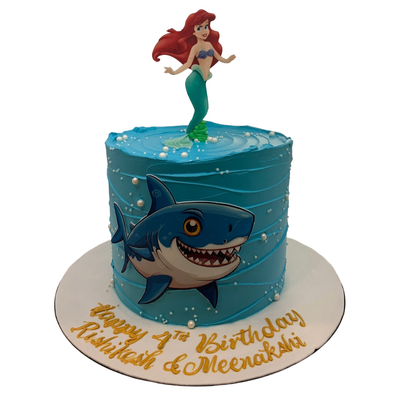 Little Mermaid & Baby Shark Oceanic Adventure Cake