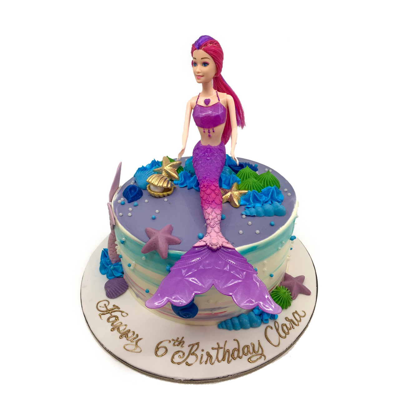 Magical Mermaid Princess Birthday Cake