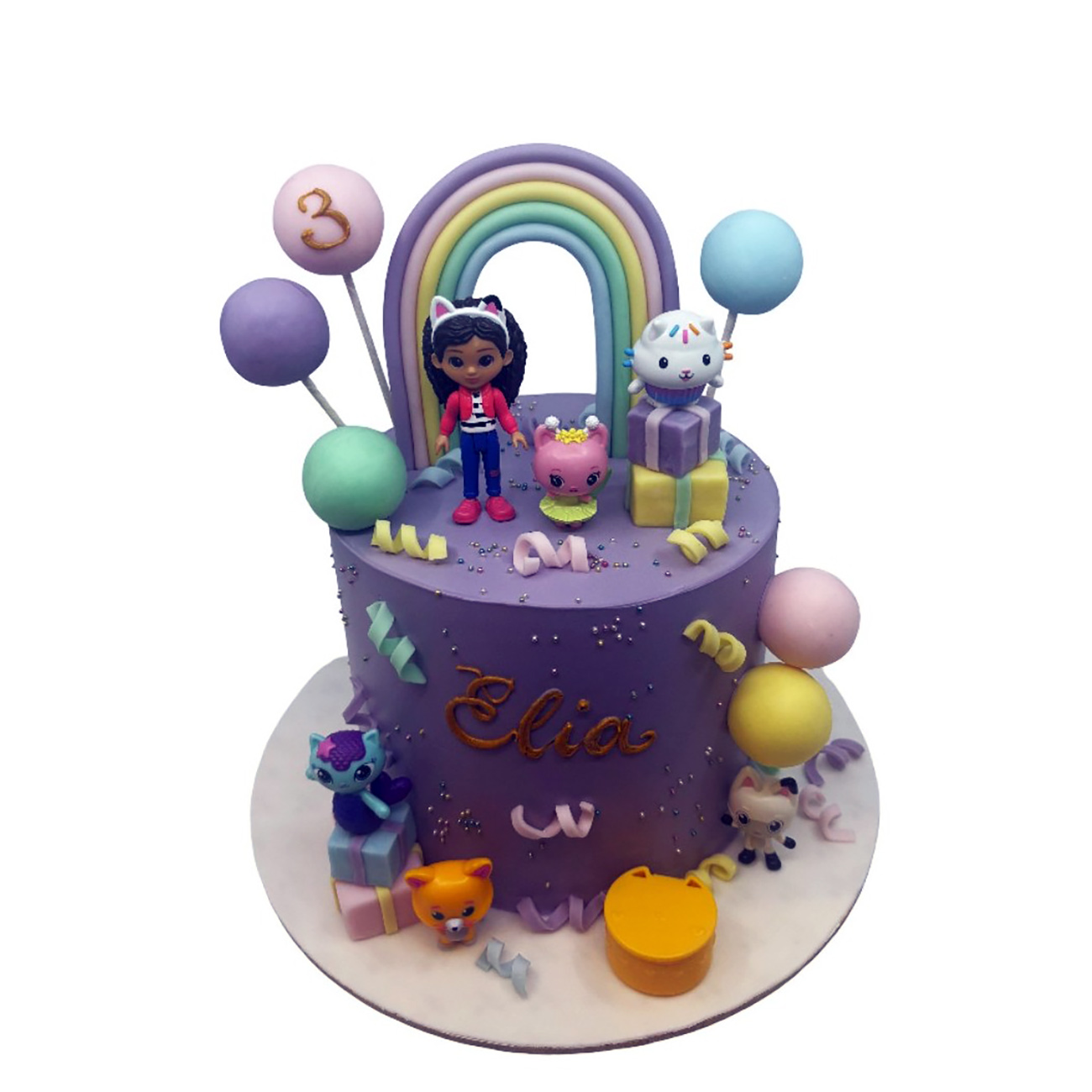 Magical Rainbow Dollhouse Cake