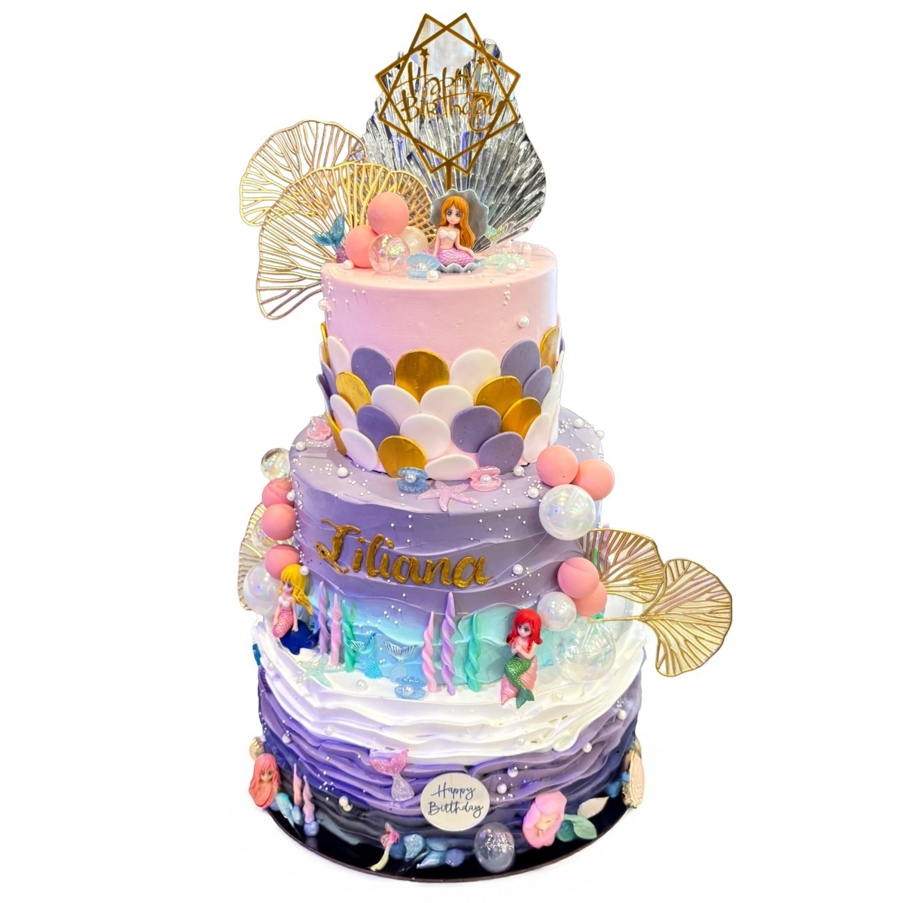 Majestic Three-Tier Under the Sea Masterpiece