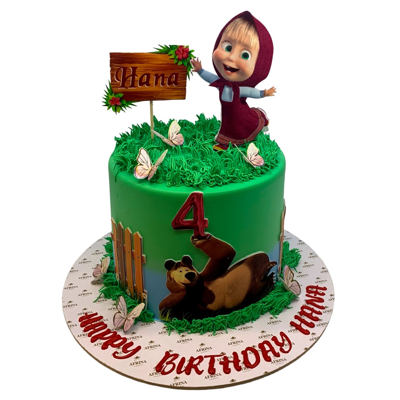 Masha and the Bear Forest Adventure Cake