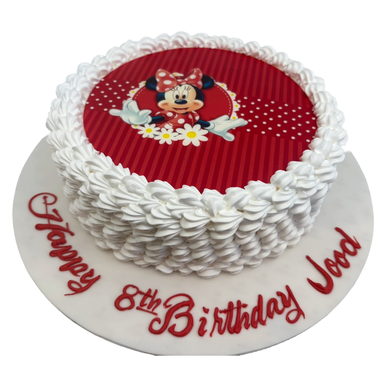 Minnie Mouse Polka Dot Edible Image Cake