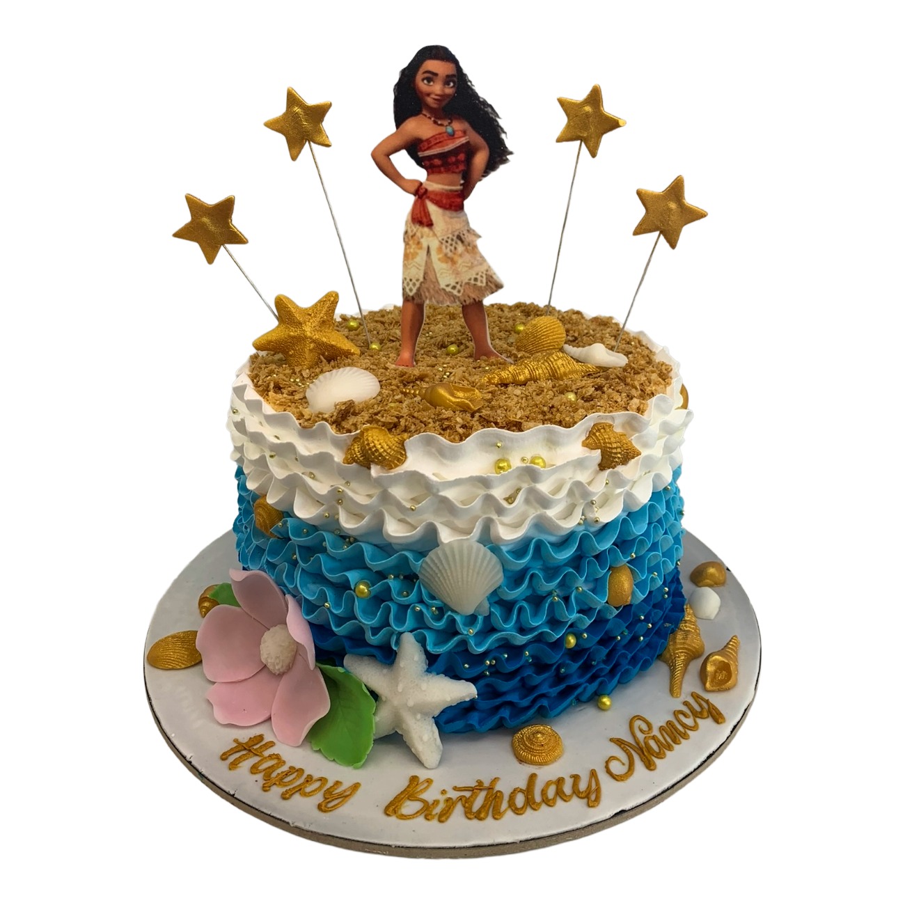 Moana Ocean Adventure Wave Cake