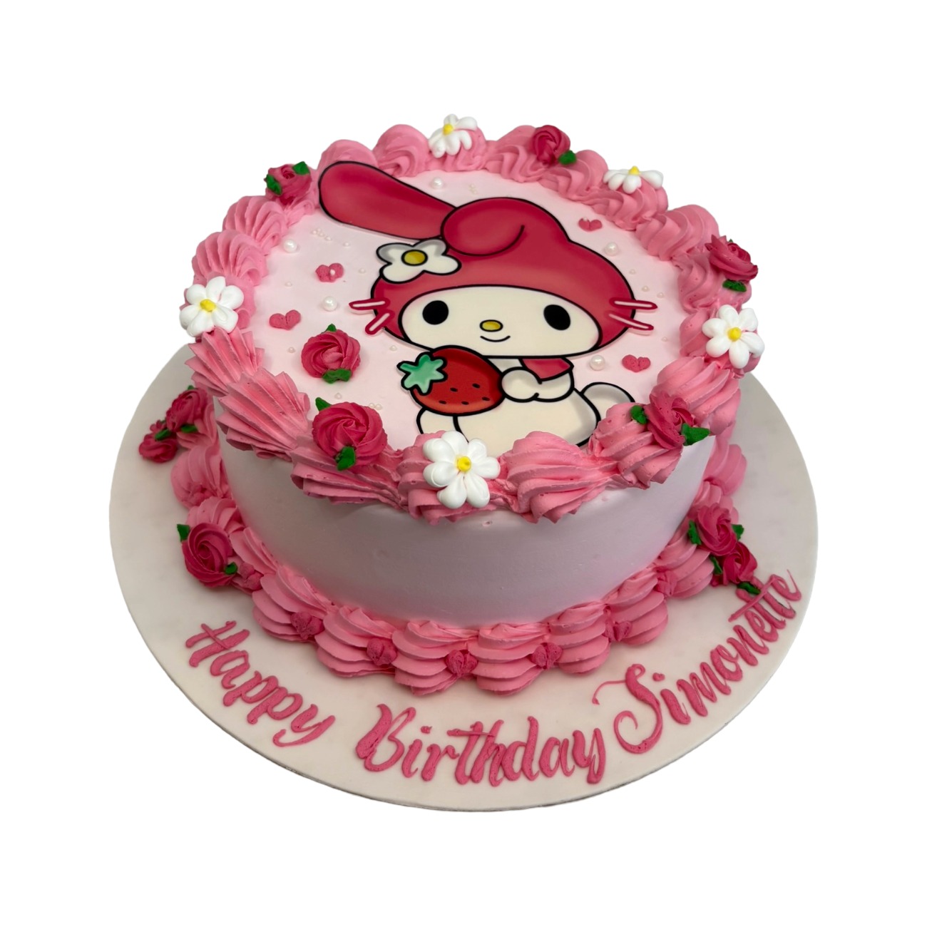 My Melody Strawberry Garden Cake