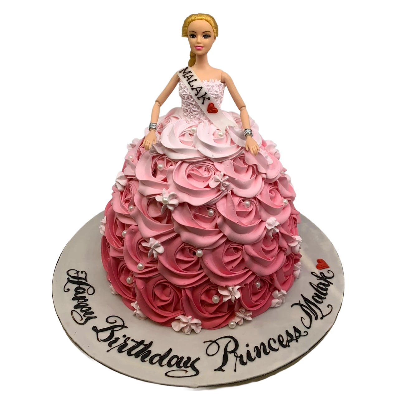 Ombre Pink Blossom Doll Cake